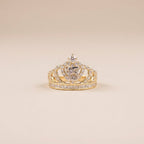 Real 14K Gold Quinceañera Crown Ring – anillo de corona quinceañera oro 14K – Oro Quince