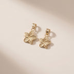 Real 14K Gold Hibiscus Flower Pendant – dije de flor oro 14K – quinceañera gift – Oro Quince