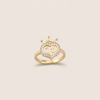 Real 10K Gold Quinceañera Heart Ring – anillo de corazón 15 años oro 10K – Oro Quince
