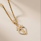 Real 10K Gold Heart Virgin Mary Pendant – dije Virgen María corazón oro 10K quinceañera