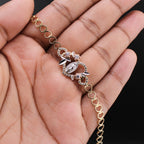 10K YG Virgin Mary Bracelet 7in (3.6g)