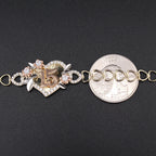 10K YG Quince Heart Bracelet 7in (5.3g)