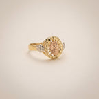 Real 14K Gold Virgin Mary Ring – Anillo de la Virgen María Oro 14K – Oro Quince