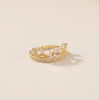 Real 10K Gold Quinceañera Crown Ring – anillo de corona quinceañera oro 10K – Oro Quince