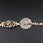 14K Gold Quinceanera Bracelet 7 in.