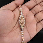 14K Gold Quinceanera Bracelet 7 in.