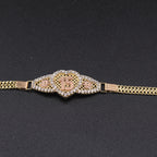 14K Gold Quinceanera Bracelet 6.5 in.