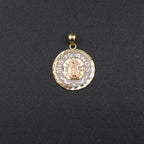 Real 10K Gold Quinceañera 15 Anos Pendant on cream – mis 15 años dije oro real