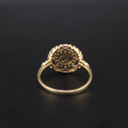Real 14K Gold Pink 15 Anos Ring on finger – anillo de quinceañera en oro sólido 14K
