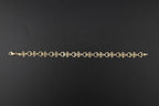 Real 10K Gold Nugget Bracelet Heart & Cross
