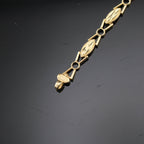 14K Quinceañera Heart Bracelet - detail view - ICEbyAK