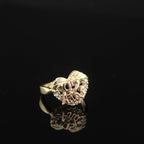 Real 10K Gold Heart 15 Anos Ring detail – sweet 15 ring solid gold no bañado