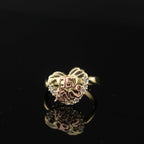 10K Quinceañera Heart Ring alternate view – anillo de corazón 15 años Oro Quince