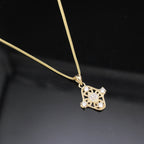 10K Gold Quinceañera Pendant alternate view – dije quinceañera oro 10K Oro Quince